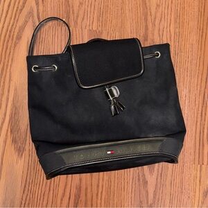 90s vintage black Tommy Hilfiger mini backpack